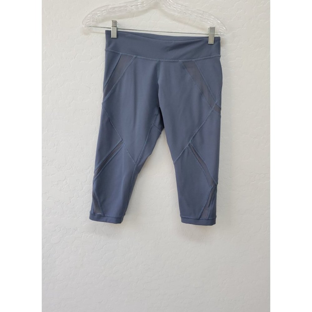 LULULEMON Athletica Pull On Mesh Cropped Leggings Pants Size 6